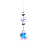 Home Decor Crystal Chime Glitter Heart