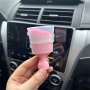 Car Interior Detailing Brush Soft Bristle Vent Dust Cleaner Plastic Handle Non-electric Pink - For Automotive Cleaning And Maintenance