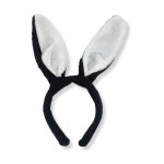 Grey Fluffy Bunny Ears Headband - Factory Plaza