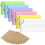 300 Pcs Blank Index Cards 3X5 Inches With Ring Revision Cards Bookmarks