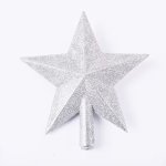 Christmas Tree D Cor Star Topper 15CM Red Silver Gold 067-000984