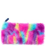 Colour Swirl Fluffy Pencil Case