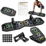 1PC 28 Holes Multifunctional Folding Push-up Board For Home And Gym Workouts