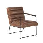 Retro Buffalo Leather Occasional Chair