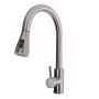 Kitchen Tap Mixer With Self-retracting Pullout Faucet And Hose