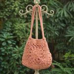 Cotton Crochet Bag – Peach