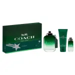 COACH Green 100ML 3PC Set 100ML Edt And 15ML And 100ML Shower Gel