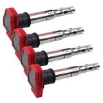 4 Pcs Replace Car Ignition Coil Type 06E905115A B C E F Coils Suitable For 4-CYLINDER Engine For Audi A6L 2.4 Year After 2005 Ra