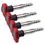 4 Pcs Replace Car Ignition Coil Type 06E905115A/B/C/E/F Coils Suitable For 4-CYLINDER Engine For Audi A6L 2.4 Year After 2005 Random Number