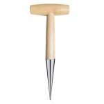 Youljintfa Hand Dibber Stainless Steel Sow Dibbler With Wood Handle Garden Hole Punch Dibbler Tool For Planting Seeds & Bulbs Ha