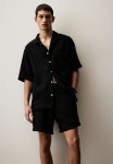Pyjama Shirt And Shorts - Black
