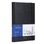 Finenolo A5 Black Cover Sketch Book Acid Free 160GSM 40 Sheets Art