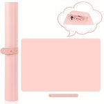 Pinkish Nail Art Table Mat Foldable Nail Art Hand Rest Pad For Nail Arm Rest Cushion Soft Microfiber Leather Nail Mat Manicure P