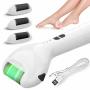 Electric Foot Callus Remover Professional Electronic Foot File Pedicure Tools USB Rechargeable With 3 IPX7 Waterproof Roller Heads 2 Speed 2H Fast Charge For