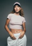 Ribbed Cropped Top - Pink