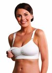 Carriwell Seamless Padded Nursing Bra - White-small