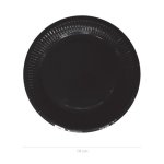 Black Paper Plates Small Pack Of 20
