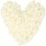 100PCS MINI Foam Rose Heads - Milk White Artificial Flowers For Diy Wedding Bouquets Baby Showers & Home Decor