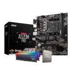 Pcbuilder Level Up Core Upgrade Kit Amd Ryzen 5 5600GT 6-CORE Msi A520M Motherboard 16GB DDR4 3200MHZ – New