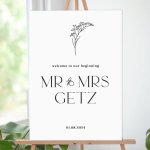 Marion Welcome Sign - Custom Foamex correx Wedding Sign