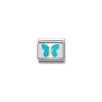 Composable Classic Link Gold With Turquoise Butterfly