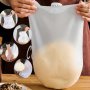 1PC Food Grade Silicone Dough Kneading Bag Silicone Kneading Dough Bag Flour Mixer Bag Versatile Dough Mixer For Bread Pastry Pizza Kitchen Tool