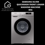 Samsung Silver Quickwash Front Loader Washing Machine - 8KG