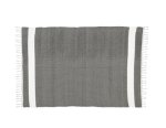 Jackson Amelia Dhurrie Tabby Rug Charcoal white Stripe
