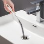 1pc Drain Hair Clog Remover Tool Plastic Sink & Drain Cleaning Brush Spiral Bristle Hair Catcher For Bathroom & Kitchen Sinks Pipe Clog Removal Tool Easy-Grip Handle