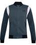 Men's Ua Rival Fleece Amp Varsity Bomber Jacket - Mechanic Blue / LG