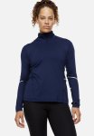 Drymove Zip-top Sports Top - Navy Blue