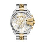 Diesel Mega Chief Mens Silver Stainless Steel Strap WATCH-DZ4672