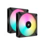 Corsair Icue AF140 Rgb Elite 140MM Pwm Dual Fan Kit CO-9050156-WW