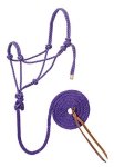 Weaver Leather Diamond Braid Rope Halter And Lead Purple mint white Average