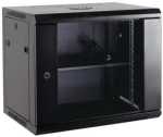 AC-CAB-12U450-WM-S Acconet 12U Unassembled Fixed Wall Mount Swing Box 450MM 5MM Thick Tempered Glass Removable Side Panel Top
