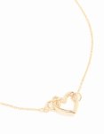 Goldair Gold Heart Link Pendant Necklace