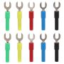 10PCS Fork Spade Wire Connectors Pvc Brass Material Maximum Y Type 4MM