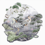 Avalana Silver Orient Wall Decal - 100CM L X 100CM H