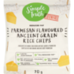 Gluten Free Parmesan Flavoured Ancient Grain Rice Chips 20G
