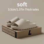 Unisex Soft Slippers Comfortable Indoor outdoor Slide Sandals Non-slip Textured Design Stylish Footwear