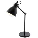 Priddy Metal Table Lamp Black