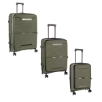 CELLINI Ipak 3 Piece Luggage Set Army Green