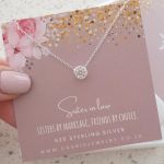 Cammie 925 Sterling Silver Cz Necklace Gift 7MM On 45CM Chain