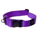 Rogz Utility Reflective Classic Collar - Landing Strip XX Large Purple