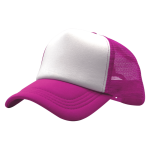 5 Panel Pink & White Truckers Cap - Sublimation Express