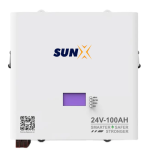 24V 100AH 2.56KW Sunx Lithium Battery LIFEPO4 Battery SX4-26
