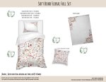 Kids Duvet Set Soft Boho Floral Full