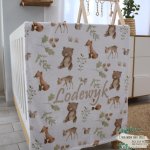 Fleece Blanket Boho Woodlands