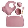 5 Piece Baby Feeding Set Dusty Pink