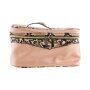 Toiletry Bag Nylon Pink&brown 24X12X14.5CM